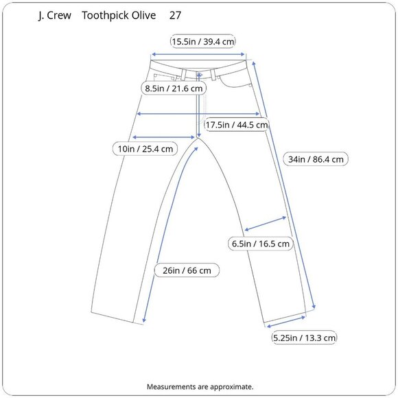 J. Crew Ankle Jeans Olive Cropped Vertical Contrasting Red and White Stripes 27 - Picture 15 of 16